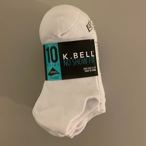 White No-Show Socks - 10 Pack